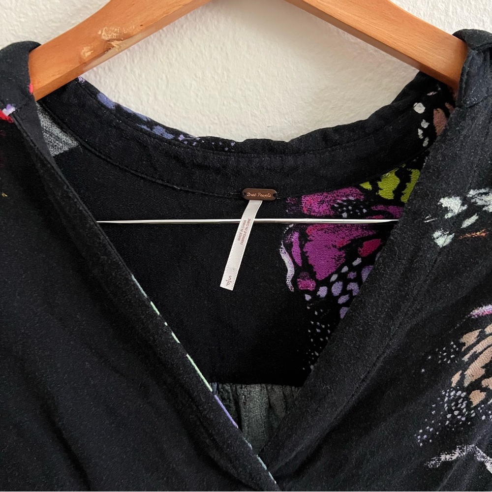 Free People Field of Butterflies Tunic Sz S - Picture 4 of 6